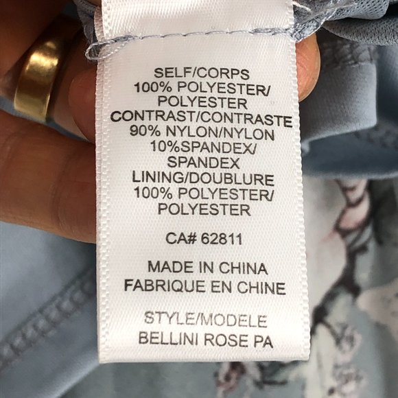 Kismet White & Teal Floral Lace as u wish Skirt Dress Hi-Lo size S - Picture 11 of 15